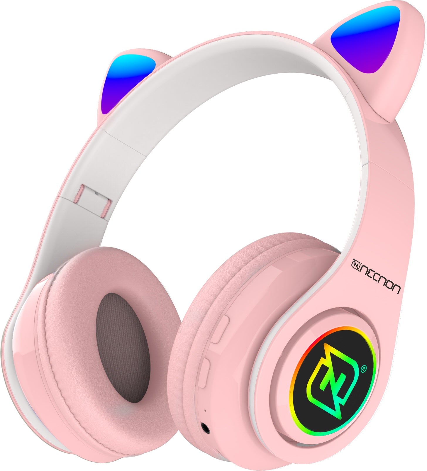 AUDIFONOS ON-EAR BLUETOOTH NBH-07 CON OREJAS LUZ RGB RADIO FM MICRO SD 3.5MML MANOS LIBRES ROSA - AUDIFONOS ON-EAR BLUETOOTH NBH-07 CON OREJAS LUZ RGB RADIO FM MICRO SD 3.5MML MANOS LIBRES ROSA -